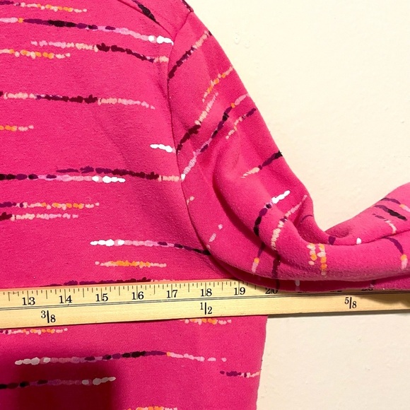 Karen Scott Sport- Hot Pink Pullover Sweatshirt - Size PL - Picture 7 of 8